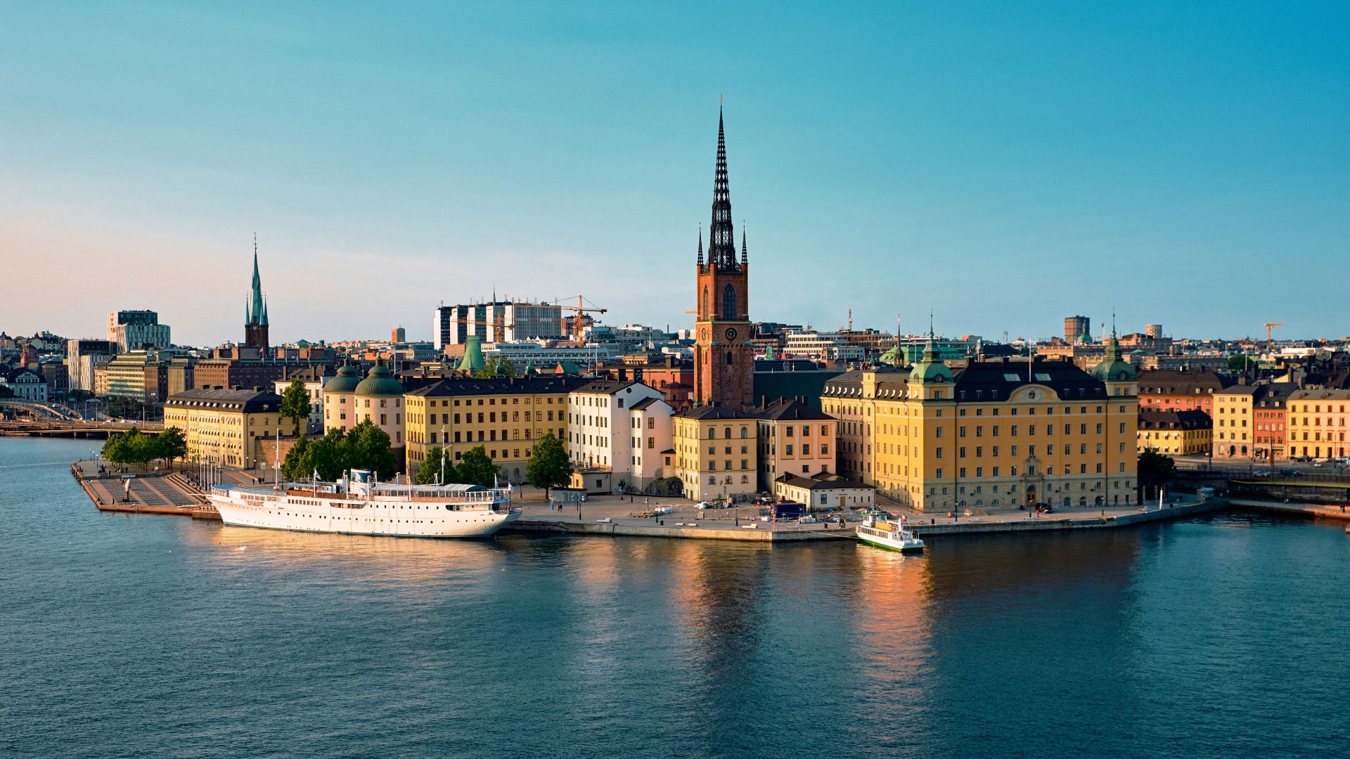 Data & AI Stockholm community visualization with Stockholm cityscape